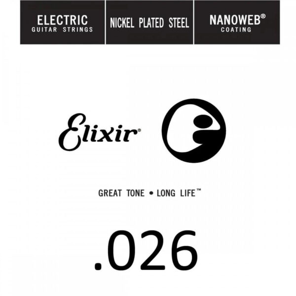 Elixir Nanoweb Nickel Wound .026" Electric Guitar Single String