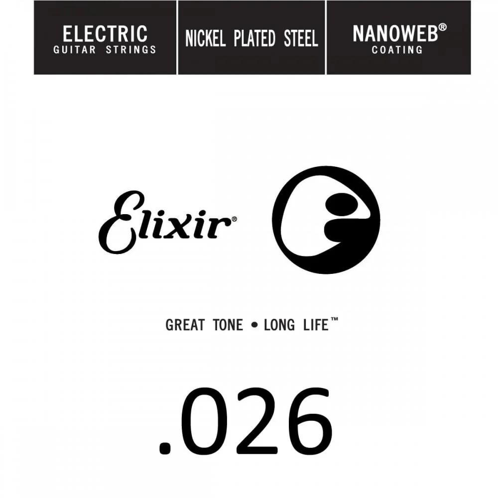 Elixir Nanoweb Nickel Wound .026" Electric Guitar Single String