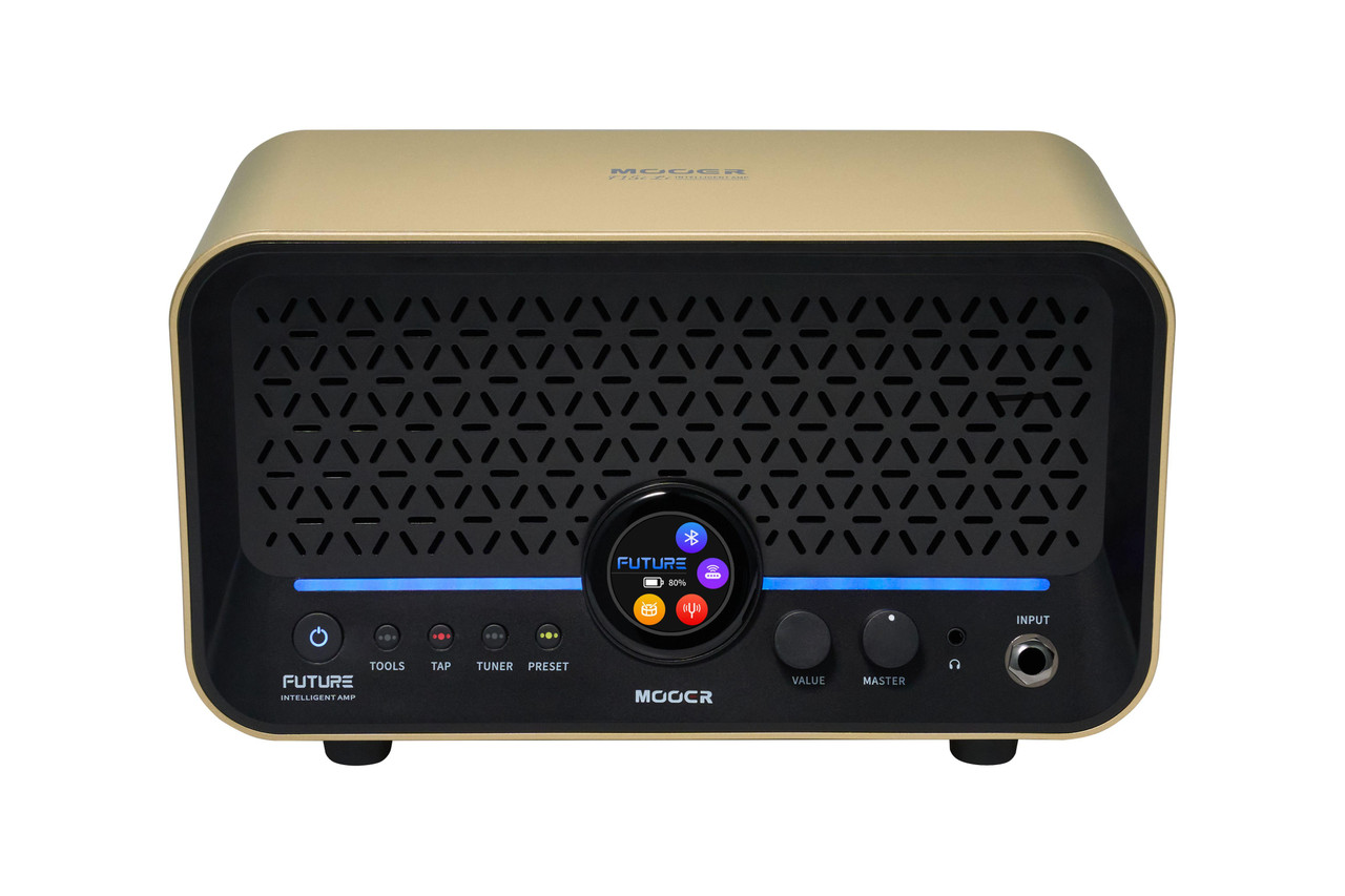MOOER F15i Li Intelligent Desktop Amp with Lithium Battery in Gold - Image 5