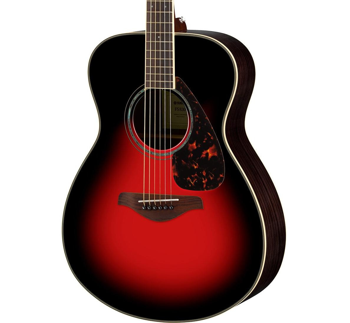 Yamaha FS830DSR Acoustic Guitar in Dusk Sun Red - Image 1