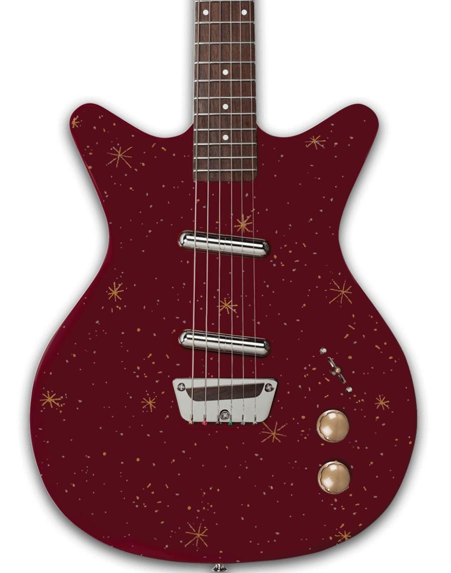Danelectro Golden 50s Electric Guitar in Maroon