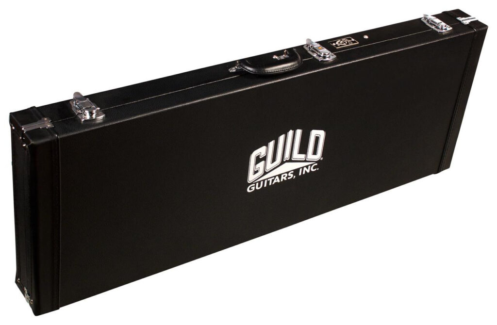 Guild Deluxe Solid Body Electric Guitar Black Guitar Case