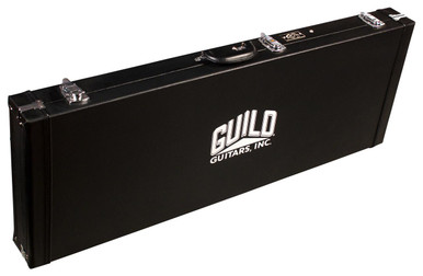 Guild Deluxe Solid Body Electric Guitar Black Guitar Case