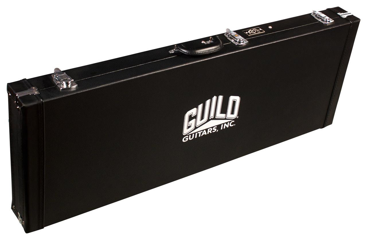 Guild Deluxe Solid Body Electric Guitar Black Guitar Case - Image 2