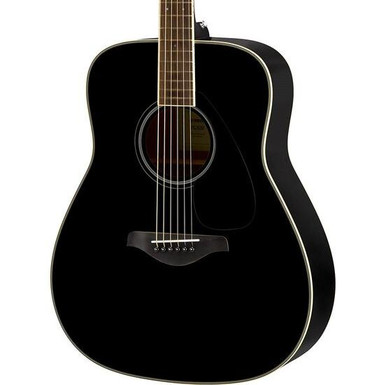 Yamaha FG820BL Acoustic Guitar in Black - Image 2