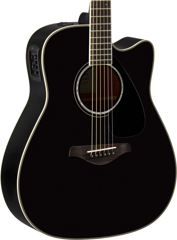 Yamaha FGX830CBL Electro Acoustic in Black - Image 1