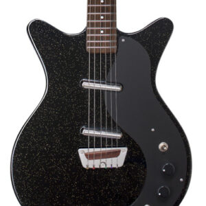 Danelectro Glitter ‘59 Electric Guitar in Black with Gold Glitter