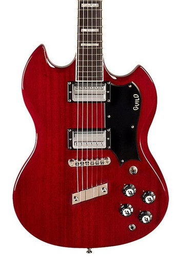 Guild Polara Deluxe Electric Guitar in Cherry Red
