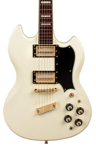 Guild Polara Kim Thayil Electric Guitar in Vintage White