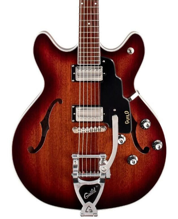 Guild Starfire I DC Vibrato Semi-Hollow Electric Guitar in California Burst