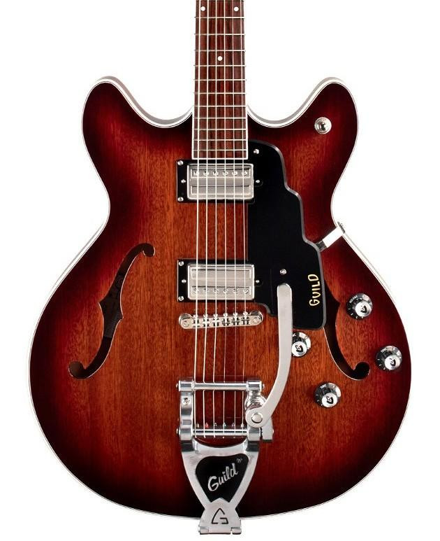 Guild Starfire I DC Vibrato Semi-Hollow Electric Guitar in California Burst