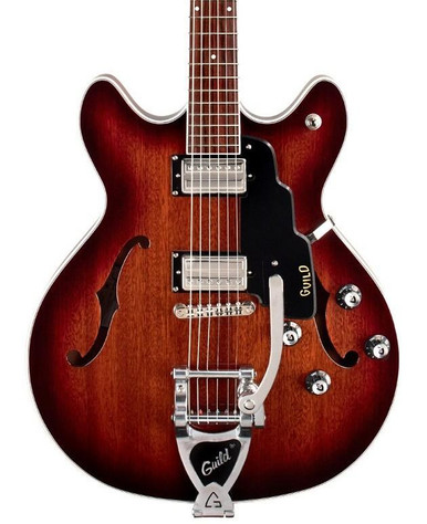 Guild Starfire I DC Vibrato Semi-Hollow Electric Guitar in California Burst