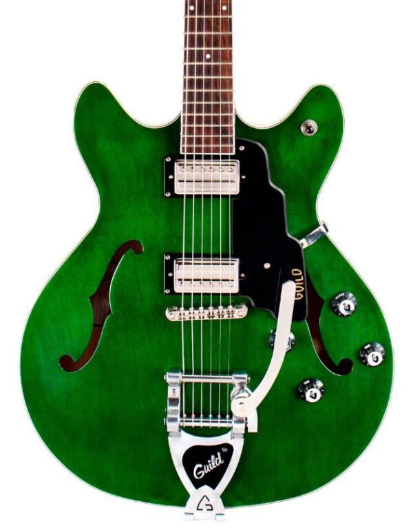 Guild Starfire I DC Vibrato Semi-Hollow Electric Guitar in Emerald Green