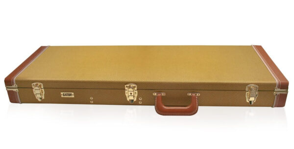 Gator Cases Deluxe Wood Case for Electric Guitars in Tweed - Image 5
