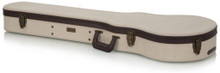 Gator Cases Journeyman Deluxe Wood Case for Les Paul Style Guitars with Burlap Exterior - Image 3