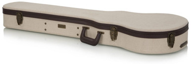 Gator Cases Journeyman Deluxe Wood Case for Les Paul Style Guitars with Burlap Exterior - Image 2