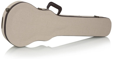 Gator Cases Journeyman Deluxe Wood Case for Les Paul Style Guitars with Burlap Exterior