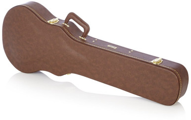 Gator Cases Deluxe Wood Case for Gibson Les Paul in Vintage Brown