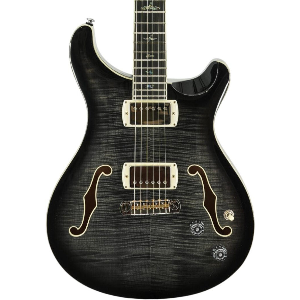 PRS SE Limited Edition Hollowbody II Non-Piezo Electric Guitar in Charcoal Burst