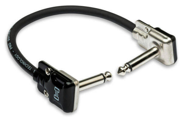 Hosa Pro Guitar Patch Cable, Low-profile Right-angle to Same, 6 in - Image 4