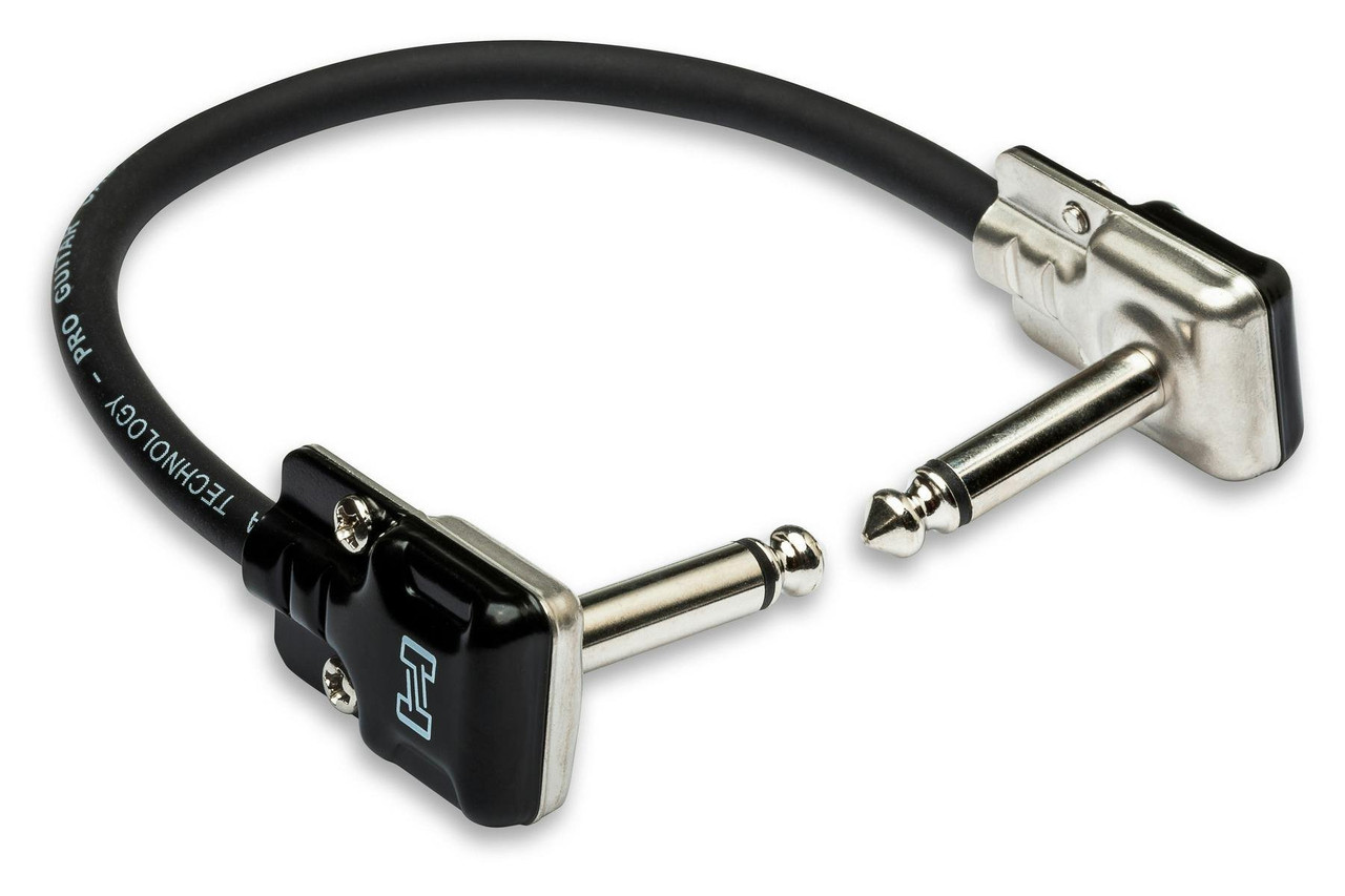 Hosa Pro Guitar Patch Cable, Low-profile Right-angle to Same, 6 in - Image 4