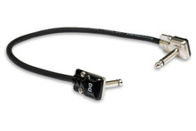 Hosa Pro Guitar Patch Cable, REAN Low-profile Right-angle to Same, 12 in - Image 2