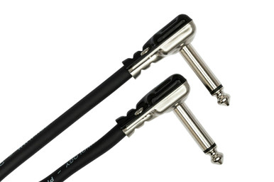 Hosa Pro Guitar Patch Cable, Low-profile Right-angle to Same, 18 in - Image 2
