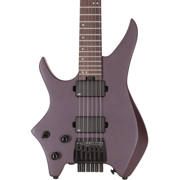 HILS NEXT HN3 Gen 1 Left Handed Headless Electric Guitar in Satin Metallic Deep Purple