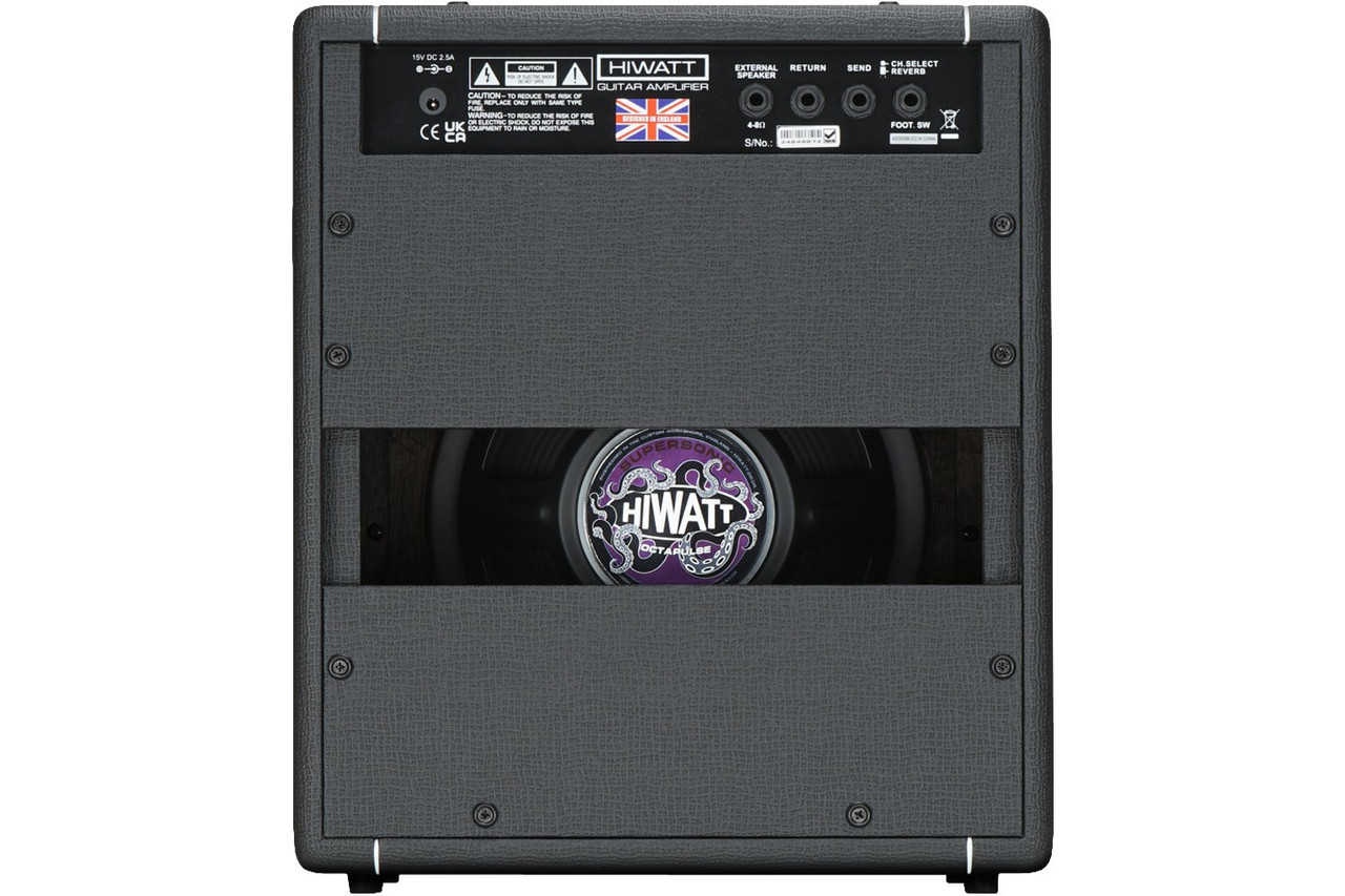 Hiwatt Leeds 25R Combo in Black with Spring Reverb - Image 5