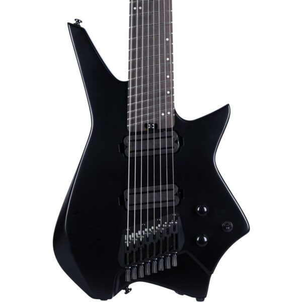HILS NEXT HZ8 Multi-Scale 8-String Headless Electric Guitar in Satin Black