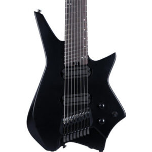 HILS NEXT HZ8 Multi-Scale 8-String Headless Electric Guitar in Satin Black