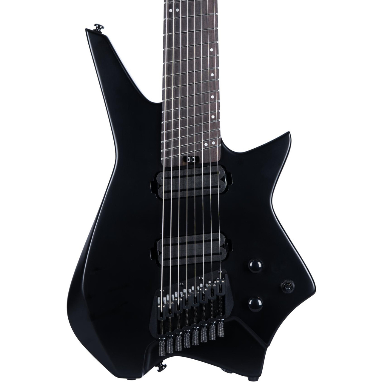 HILS NEXT HZ8 Multi-Scale 8-String Headless Electric Guitar in Satin Black