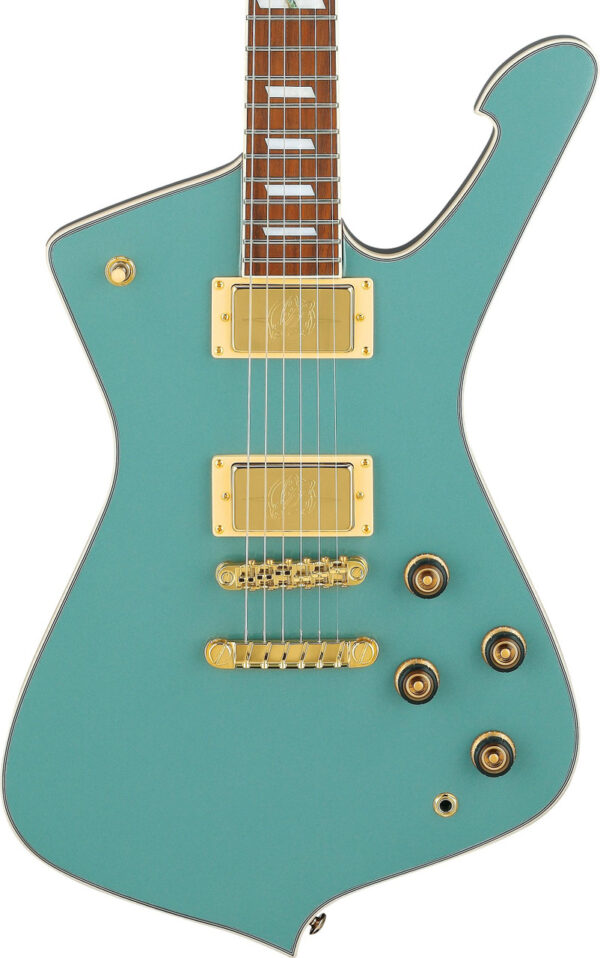 Ibanez IC420 Iceman Electric Guitar in Coral Green Metallic