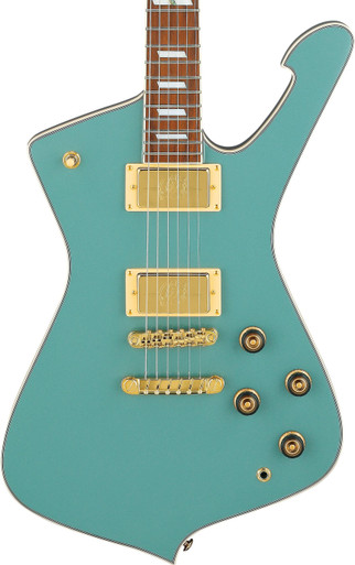 Ibanez IC420 Iceman Electric Guitar in Coral Green Metallic