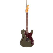 Squier Limited Edition Classic Vibe '60s Telecaster Thinline Electric Guitar in Dark Olive Green