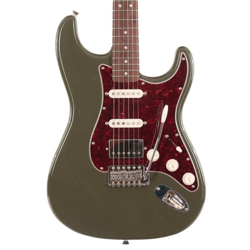 B Stock : Squier Limited Edition Classic Vibe '60s Stratocaster HSS in Dark Olive Green - 001