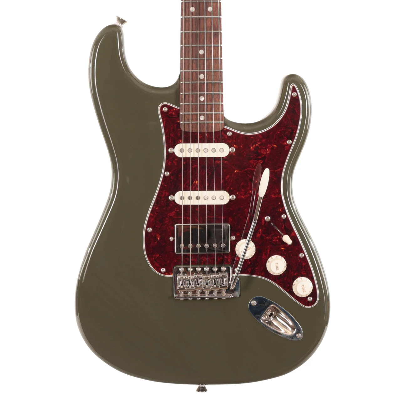 B Stock : Squier Limited Edition Classic Vibe '60s Stratocaster HSS in Dark Olive Green - 001 - Image 1
