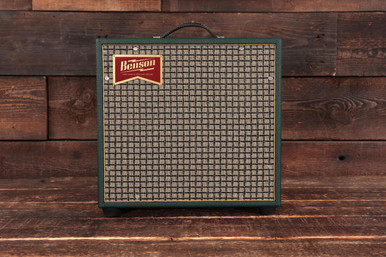 Benson Vinny Reverb 5W 1X10 Valve Amp Combo in Green Tolex with Chequered Grille - Image 6