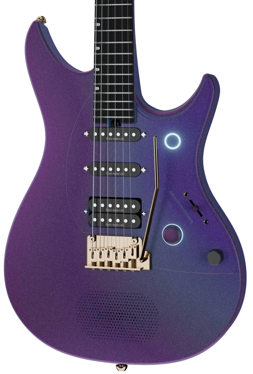 Enya Inspire Pro AL Smart Electric Guitar In Galactic Purple - Image 2