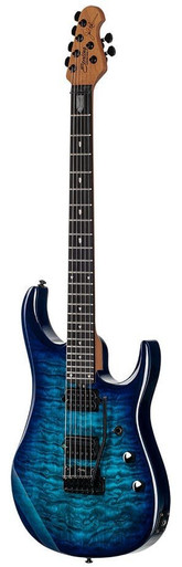Sterling by Music Man JP15 Dimarzio Quilted Maple Cerulean Paradise - Image 6