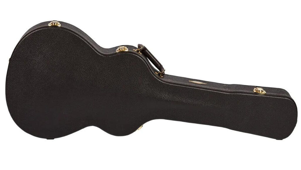 Taylor Grand Concert Deluxe Guitar Case in Brown with Red Lining