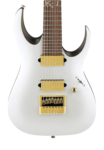 Ibanez K7YANG 'Head' Signature 7-String In White Flat - Image 1