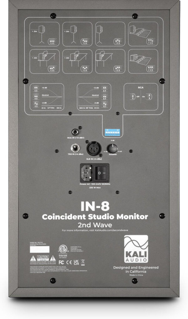 Kali Audio IN8 8 3-way Monitor Speaker V2 Special Edition Grey - Image 5