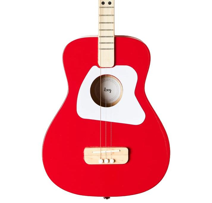 Loog Pro Acoustic Guitar in Red for Ages 6 Plus