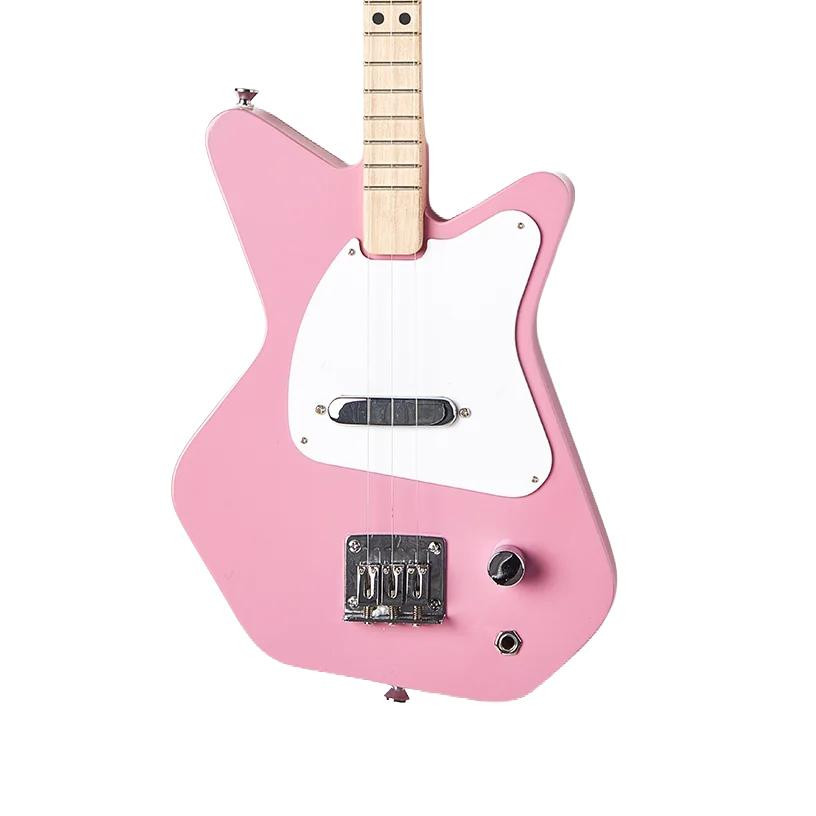 Loog Pro Electric Guitar in Pink for Ages 6 Plus