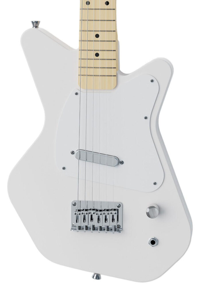 Loog Pro VI Electric Guitar in White for Ages 9 Plus