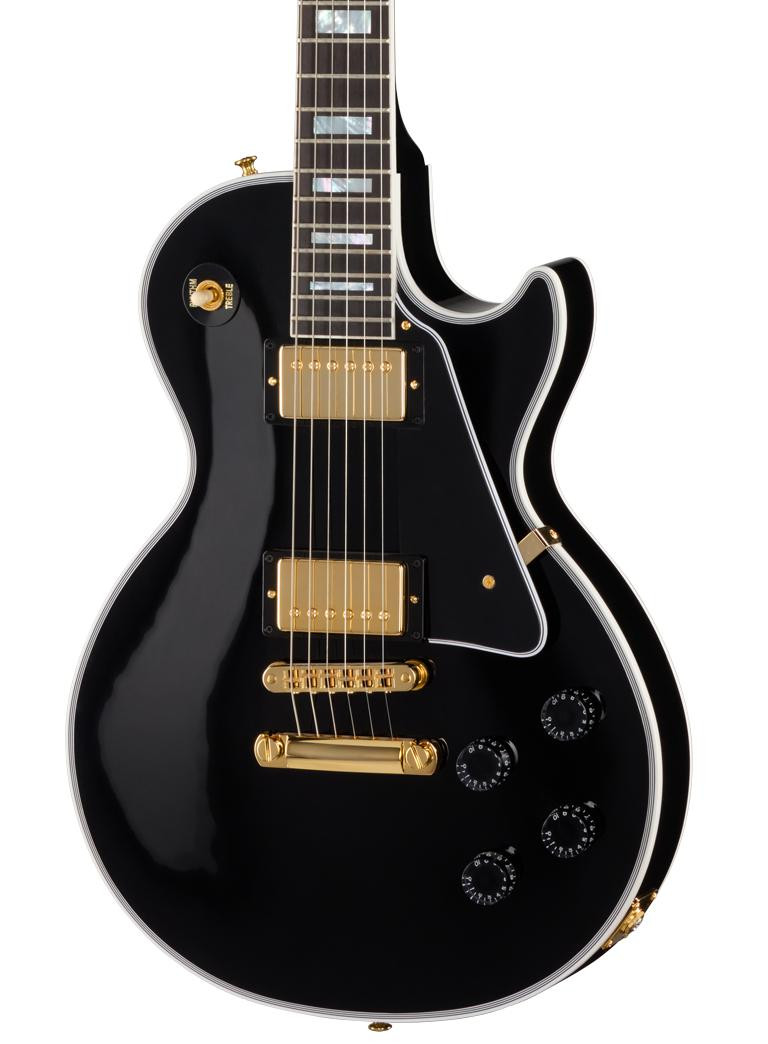 Gibson Custom Shop Les Paul Custom Long Scale in Ebony - Image 2