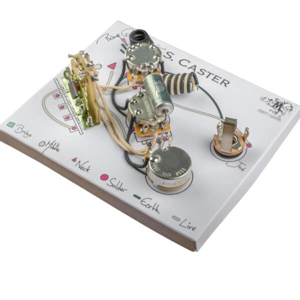 Monty's Guitars Stratocaster Wiring Loom - Righty, Without TBN, 5-Way switch - Image 4