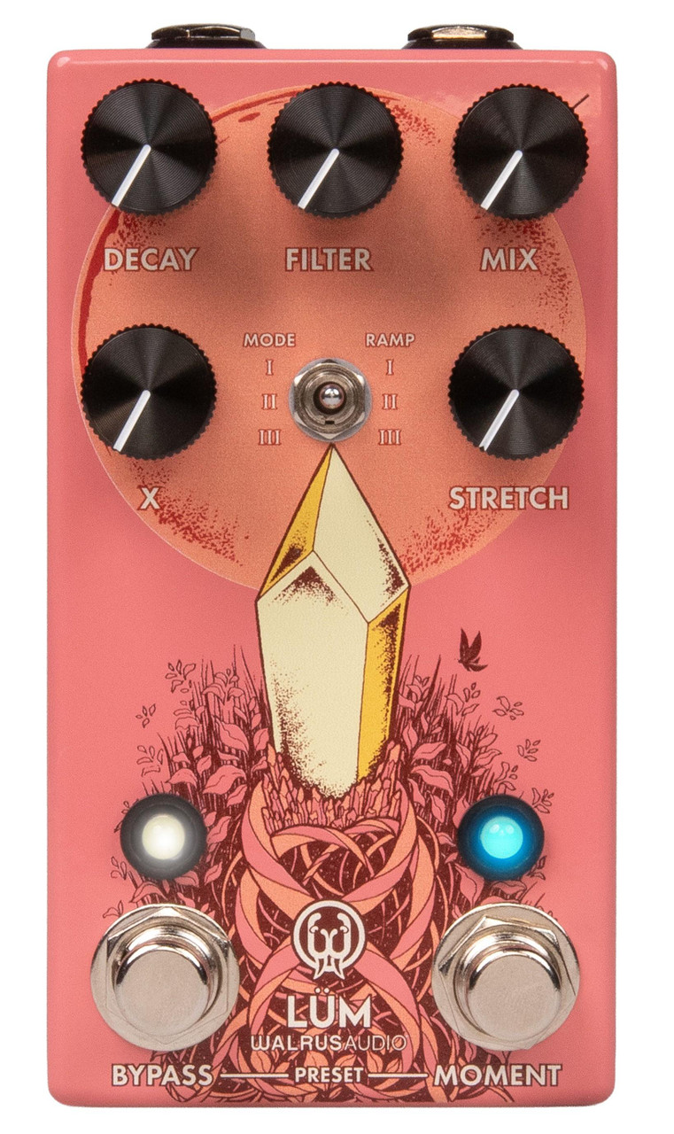 Walrus Audio Lum Texture Engine Reverb Pedal in Guava