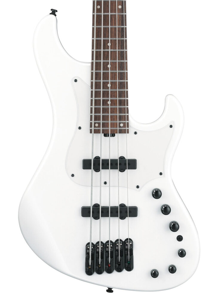 B Stock : Ibanez MDM1005-PW Mode 5-String Bass Guitar in Pearl White - 001